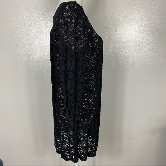 Anne Sui stretch lace eyelet mini dress Y2K 90s size Small - Picture 5 of 10